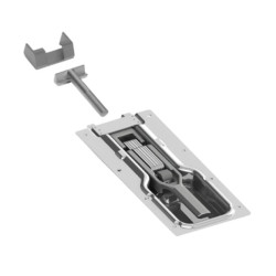 Купити Замок борту причепа (комплект) Alta 119х270 мм (цинк) Цинк Туреччина (1702327040)