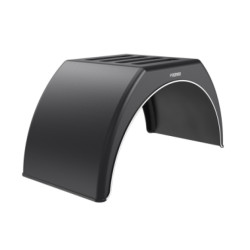 Купити Крило на причіп з білою смугою Domar DK3120, B=510 мм (Італія) Domar Пластик Італія (DK3120)