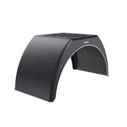 Купити Крило пластикове на причіп з білою смугою Domar DK3115, B=450 мм Domar Пластик Італія (DK3115)