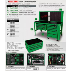 Купити Підкатна інструментальна візок TOPTUL 5 секцій (під верстак) TCAB0501