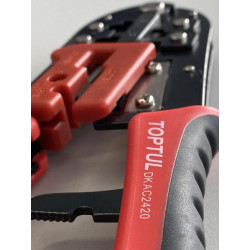 Купить Кліщі для обтиску і зачистки проводів (RJ11/RJ12/RJ45) трещоточные TOPTUL DKAC2420