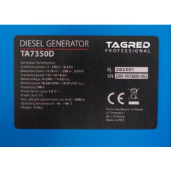 Купить Дизельный генератор TAGRED TA7350D