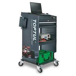 Купить Тележка автодиагноста 1 секция, 2 открытые полки TOPTUL TCMD0103
