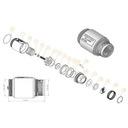 Купить Дышащий клапан крышки люка 70mb Kit Пластик (0044607271)