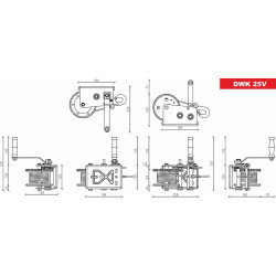 Купити Лебідка ручна Dragon Winch DWK 25 V