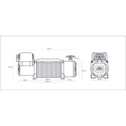 Купити Лебідка автомобільна електрична Dragon Winch DWM 13000 HD 12 В трос 30 м