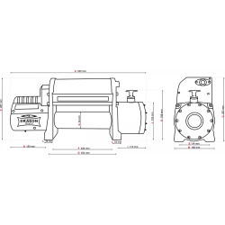 Купить Лебедка автомобильная электрическая Dragon Winch DWM 12000 HDI 12 В