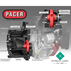 Купити Мотопомпа PACER SE2BRL-E950 для хімічних рідин 871 л/хв 2"