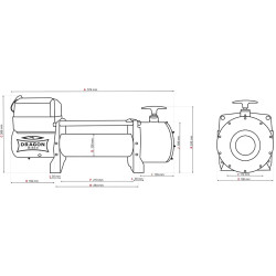 Купити Лебідка електрична Dragon Winch DWT 13500 HD EN 12 В