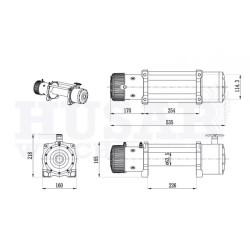 Купити Лебідка електрична Husar BST 13000 lbs - 5900 кг 12 В