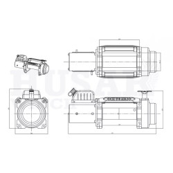 Купити Лебідка електрична Husar BST S 14000 lbs - 6350 кг 12 В