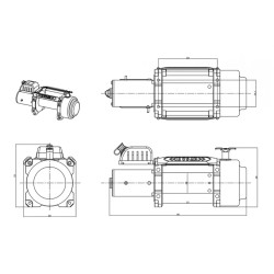 Купити Лебідка електрична Husar BST S 16500 lbs - 7484 кг 12 В