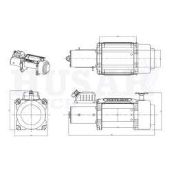 Купити Лебідка електрична Husar BST S 18000 lbs synthetic - 8165 кг 12 В