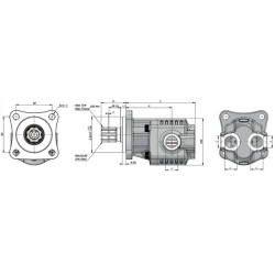 Купить Насос шестеренный KAZEL ISO EDNA 10 BD 1/2" 10 см³