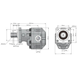 Купить Насос шестеренный KAZEL ISO EHASS 51 BD 3/4" 51 см³