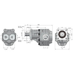 Купить Насос шестеренный KAZEL ISO ERCAH 100 BD 1 1/4" 100 см³