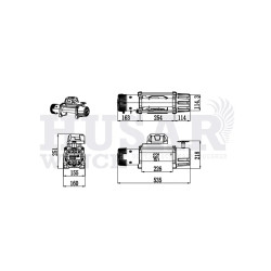 Купить Лебедка электрическая Husar BST 13500 lbs - 6123 кг 12 В