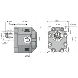 Купить Насос шестеренный KAZEL KR EHASS 100 RIGHT 1 1/4"-1" 100 см³