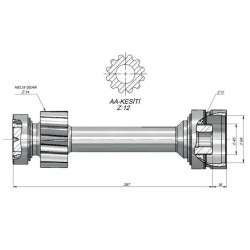 Купити Вал відбору потужності KAZEL на КВП ZF-9 S 109/ 12.91-1.0