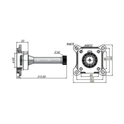 Купити Вал відбору потужності з плитою KAZEL на КВП ZF PTO KZL CS 05 для Volvo Vt 2014+Retarder Voith