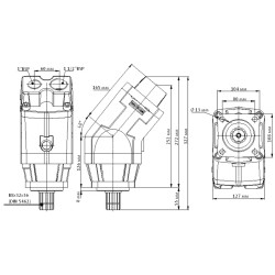 Купить Насос аксиально-поршневой ABER BI135P7 1 1/2” – 1” 135 см³