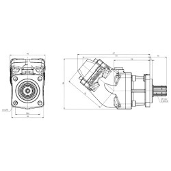 Купить Насос аксиально-поршневой ABER BIF110M7 1 1/4" - 1" 107 см³