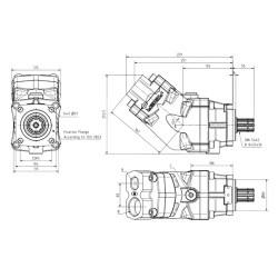 Купить Насос аксиально-поршневой ABER BIF110P7 1 1/2" - 1" 108 см³