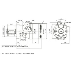 Купить Гидромотор Mozioni BMH-400P7AIVY ОМН 405.9 см³