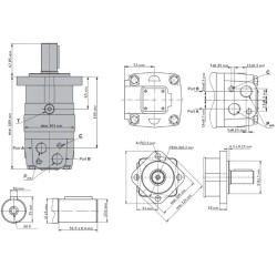 Купити Гідромотор героторний Mozioni BM3Y-200P10AY/T11 200 см³