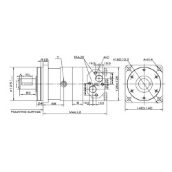 Купить Гидромотор героторный Mozioni BM4U-160P33A4Y/T7 160 см³