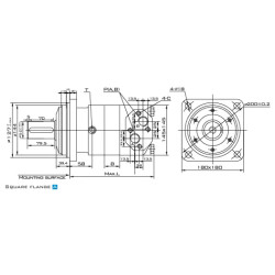 Купить Гидромотор героторный Mozioni BM5U-315PAY/T7 315 ​​см³