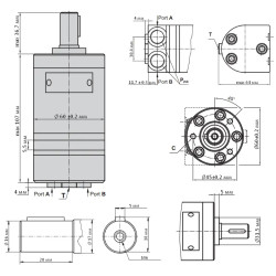 Купить Гидромотор героторный M+S Hydraulic МMS12,5C