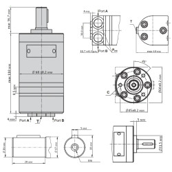 Купить Гидромотор героторный M+S Hydraulic МMS20C