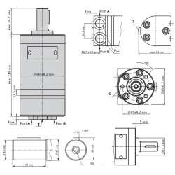 Купить Гидромотор героторный M+S Hydraulic МMS32C