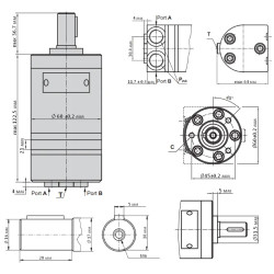 Купить Гидромотор героторный M+S Hydraulic МMS50C