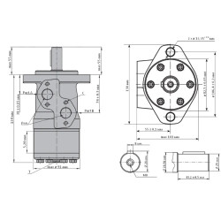 Купить Гидромотор героторный M+S Hydraulic MP25CD/4