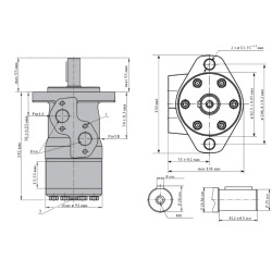 Купить Гидромотор героторный M+S Hydraulic MP100CD/4