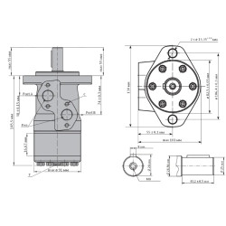 Купить Гидромотор героторный M+S Hydraulic MP125CD/4