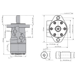 Купить Гидромотор героторный M+S Hydraulic MP160CD/4