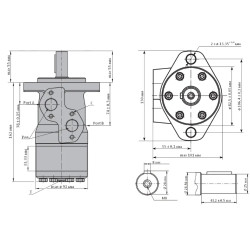 Купити Гідромотор героторний M+S Hydraulic MP250CD/4