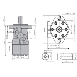 Купити Гідромотор героторний M+S Hydraulic MP315CD/4