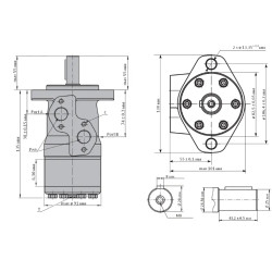 Купить Гидромотор героторный M+S Hydraulic MP32CD/4