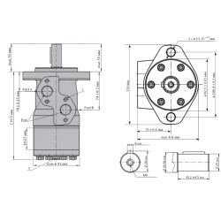 Купити Гідромотор героторний M+S Hydraulic MP80CD/4