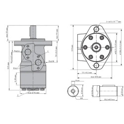 Купить Гидромотор героторный M+S Hydraulic MPN32CD/3