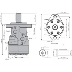 Купить Гидромотор героторный M+S Hydraulic MR36CD/4