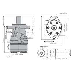 Купить Гидромотор героторный M+S Hydraulic МR50C/4