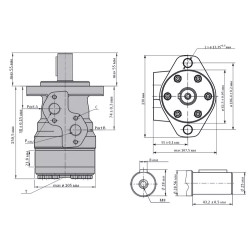 Купить Гидромотор героторный M+S Hydraulic МR125C/4