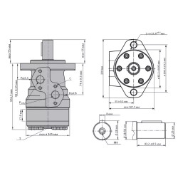 Купить Гидромотор героторный M+S Hydraulic МR160C/4