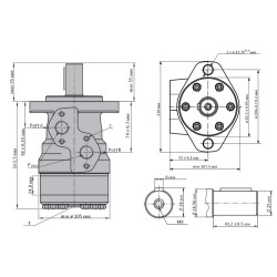 Купить Гидромотор героторный M+S Hydraulic МR200C/4