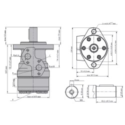 Купити Гідромотор героторний M+S Hydraulic МR315C/4